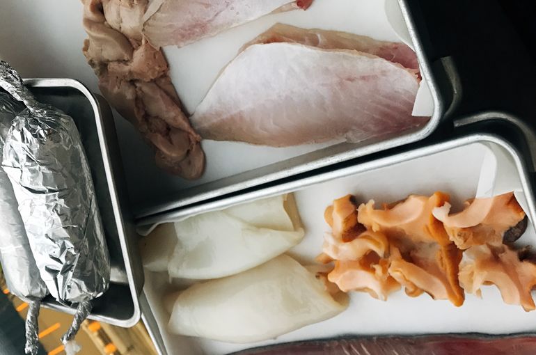 捌いた魚