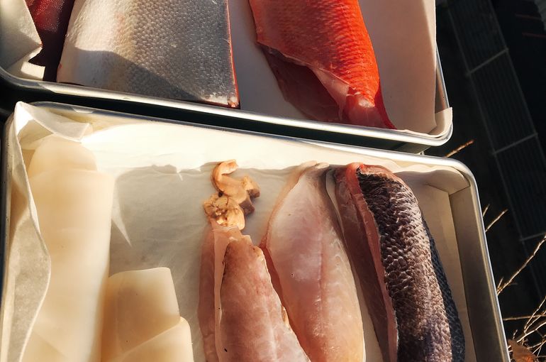 捌いた魚
